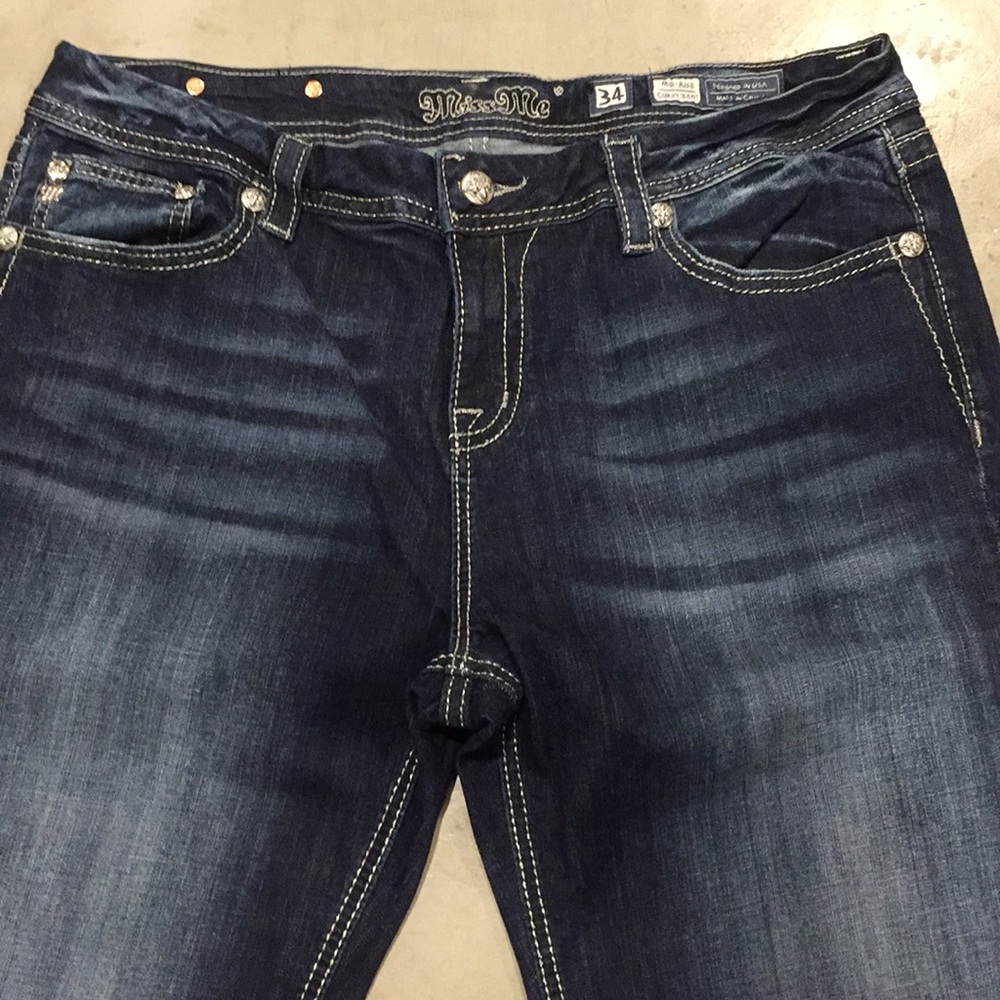 Miss Me mid-rise curvy boot 34/33